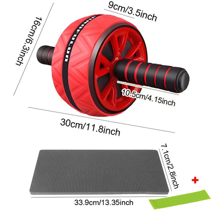 Pro Abs Roller Exercise Wheel Abdominal Core Strength Workout Muscle Cruncher UK