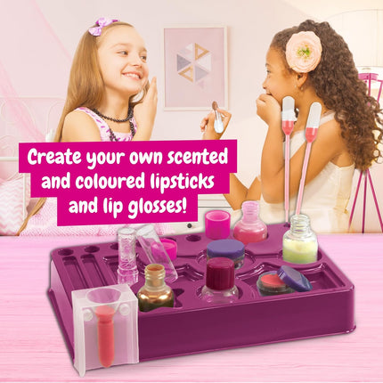 Lipstick & Lip Gloss Making Kit for Girls – Make Your Own Lip Glosses, Lipsticks & Lip Balm - 7 Beauty Activities for Kids, Original Gift & Stuff for Girls Age 8 9 10 11+
