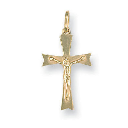 Gold Crucifix Pendant Yellow Gold Crucifix Necklace
