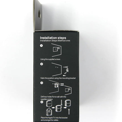 Pinowu Wall Mount Bracket Holder Compatible with Apple TV 4K / HD, TV Mount With