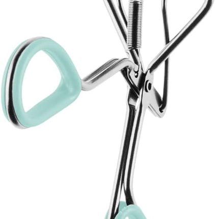 Eyelash Curler Light Blue – Spring Action for Long Lasting, Extra Wide Eyelash Curl, Comes with Two Replacement Silicone Pads.