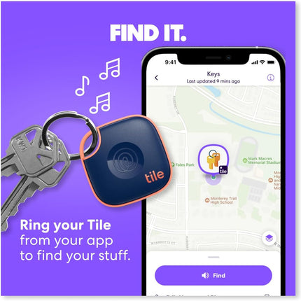 by Life360 Mate - Bluetooth Tracker, Keys Finder and Item Locator for Keys, Bags and More. Phone Finder. Both Ios and Android Compatible. 1-Pack (Pink Punch)