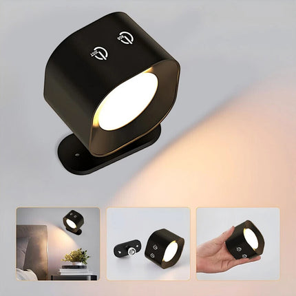 2X Wall Light Rechargeable LED Wall Sconce Light Magnetic Wall Lamp Rechargeable