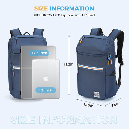 Ponhog Casual Daypacks for Women, Blue, L, Casual Daypacks