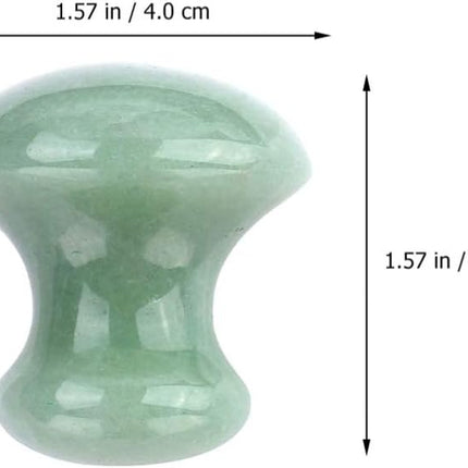 2Pcs Gua Sha Facial Tools, Green Jade Quartz Massage Gua Sha Rollers Stones Scraping Massage Tool for Women Home Spa