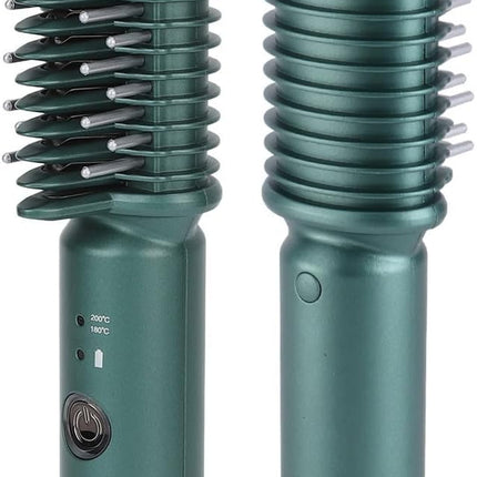 Hair Straightening Brush, Portable Cordless Straightening Comb Evenly Quickly Heating anti Scald USB Rechargeable Hair Styling Tool, Perfect for Home, Travel, Salon Use