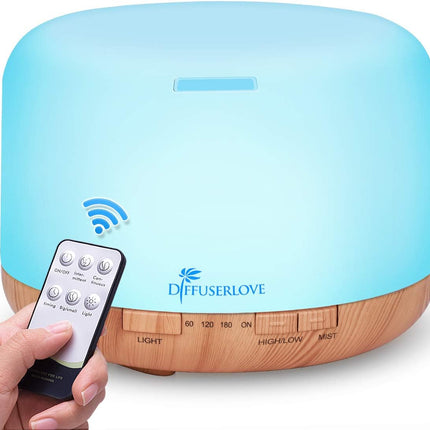 Diffuserlove Essential Oil Diffuser 500ML Remote Control Aromatherapy Diffuser C