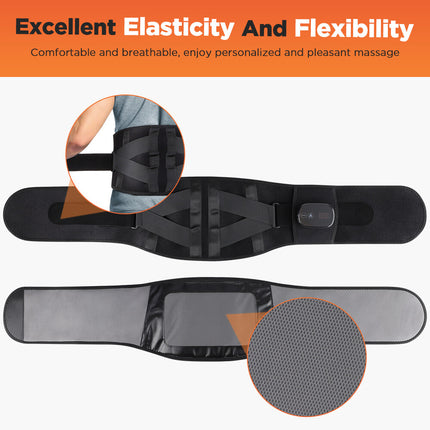Red Light Therapy Electric Heating Waist Belt with Massager for Back Pain Relief