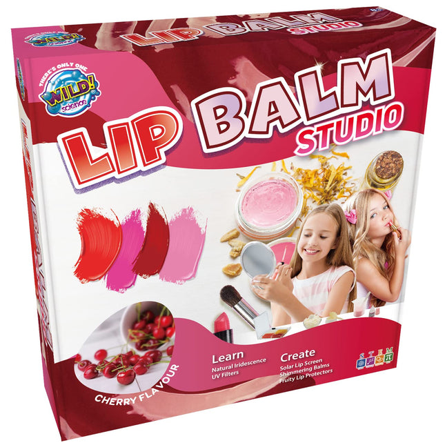 Lip Balm Studio - Lip Gloss Set - Make Your Own Lip Balm Science Kit - Great Creative Gifts for Girls Age 8-9-10-11-12+ - Explore and Learn Cosmetic Science in This Lip Gloss Making Kit