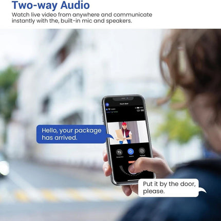 1080P Wireless Video Doorbell Camera with Ring Chime, Smart AI Human Detection