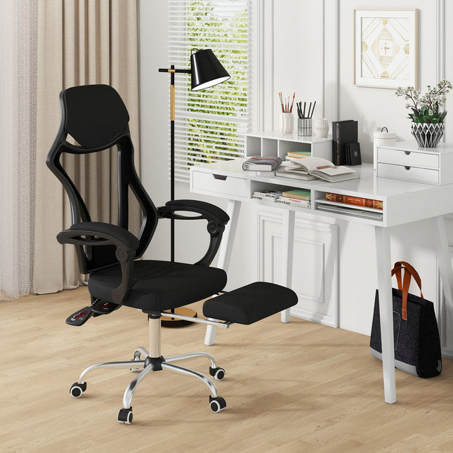 Adjustable Ergonomic Mesh Office Chair with Footrest
