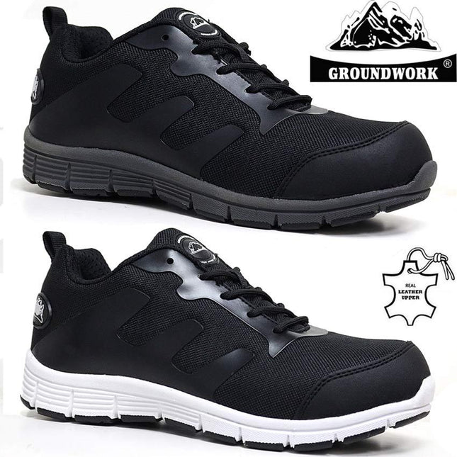 Mens Lightweight Safety Steel Toe Cap Work Ankle Hiking Boots Trainers Shoes Siz