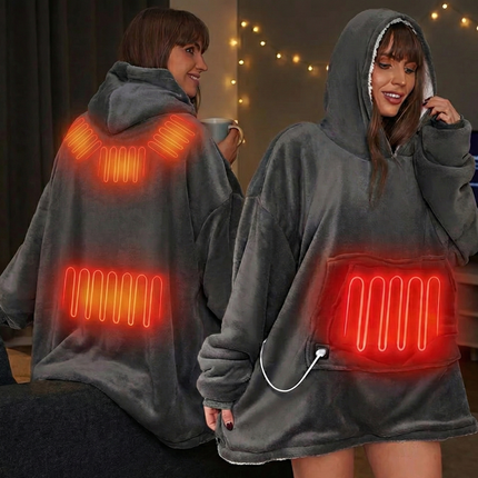 Fluffy Heated Cloud Hoodie™ - Oversized & Electric