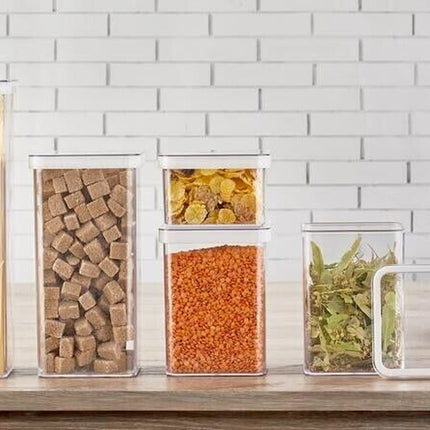 Kitchen Storage Container Food Storage Container Set of 5 Cereal Tub and Lid