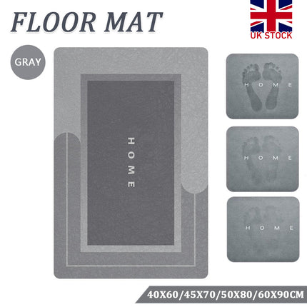Absorbent Soft Bath Mat Bathroom Shower Rug Floor Carpet Non Slip Pad Washable