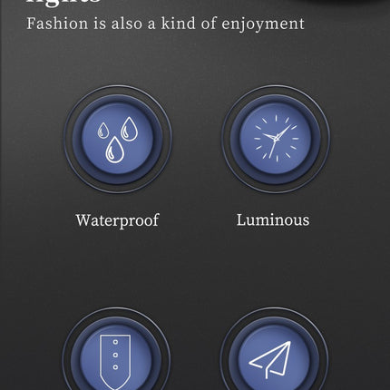 Mens Business Leather Watch Quartz Waterproof Luminous Quality Wristwatch Boxed