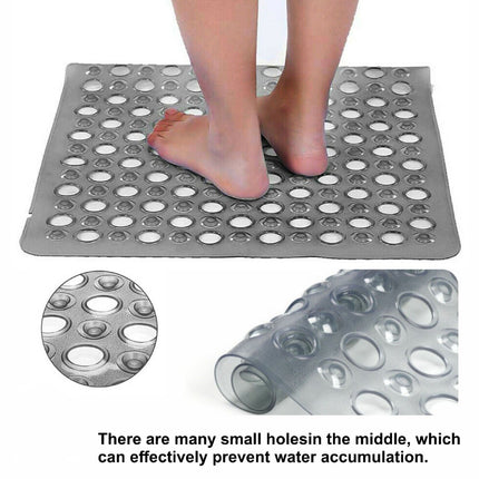 Anti Mould Shower Mat 43X43Cm Strong Suction Non-Slip Safety Bath Mat Square