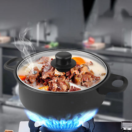 13Pcs Non Stick Cookware Set Pan Pot Saucepans Frying Pan Cookware Set Glass Lid