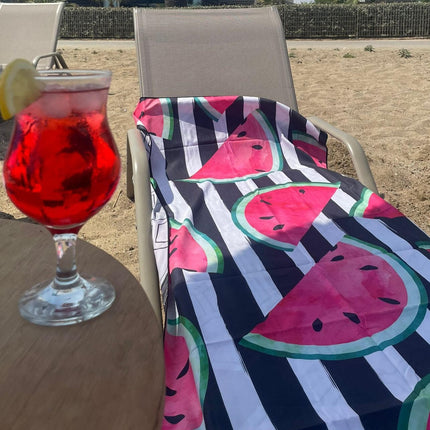Large Beach Towel Microfibre with Bag - Quick Dry Sand Free Swimming Towels