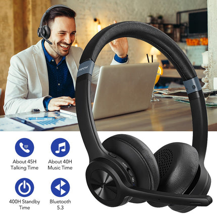 2025 Bluetooth Over-Ear Wireless Headphones Stereo Earphones Noise Cancelling