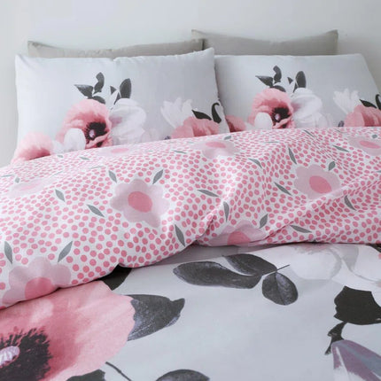 Cotton Blend Floral Duvet Cover Set with Pillowcases