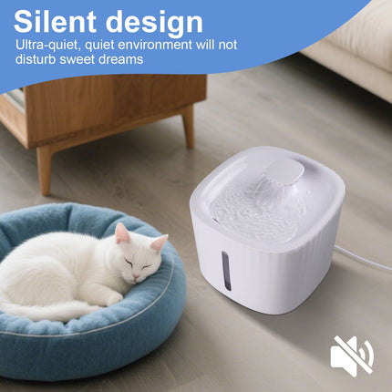 3L Cat Water Fountain Electric Pet Dog Drinking Bowl USB Automatic Dispenser