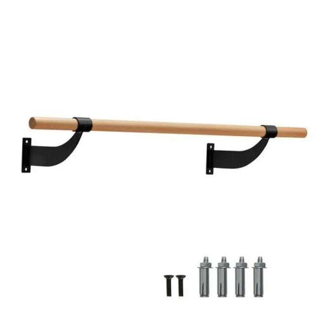 120CM Wall-Mounted Beech Wood Ballet Barre