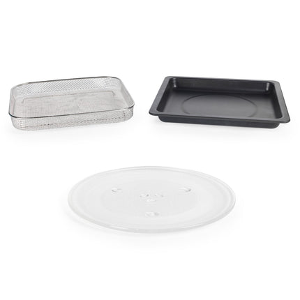 Salter Air Fryer & Microwave 2 in 1 Duowave 10 Cooking Modes with Baking Pan