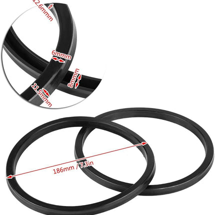 Car Breaker Cylinder Seals, Rubber Bead Breaker Loosener Seals for Tire Changer Machine Air Cylinder[186Mm]