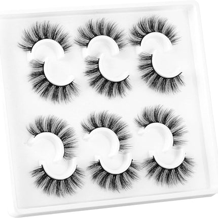 False Eyelashes, 3D Faux Mink Lashes Natural Long Thick Makeup Eyelashes Reusable Fake Eye Lashes