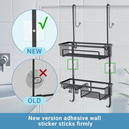 COSYLAND Shower Caddy over the Door, Rustproof Bathroom Shelf Organizer, SUS304