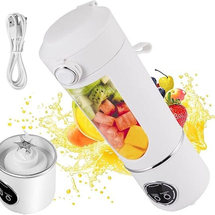 700Ml Portable Blender - USB Rechargeable, 12 Blades, Travel Smoothie Maker