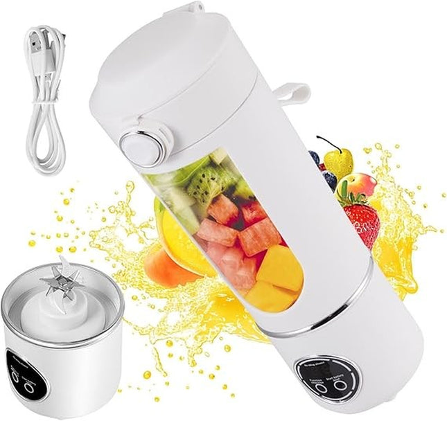 700Ml Portable Blender - USB Rechargeable, 12 Blades, Travel Smoothie Maker