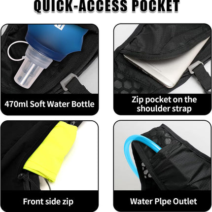 Hydration Pack with Hydration Bladder BPA Free|Large Big Cycling Backpack|Bike Backpack for Running Skiing Hiking Cycling|Backpack with Hydration System