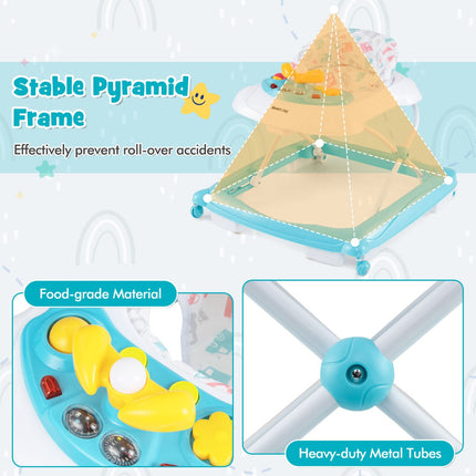 Toddler Activity Center Push Walker with 3 Adjustable Heights