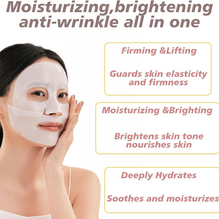 Hydrating & Moisturizing Deep Collagen Face Mask - Anti-Wrinkle, Lifting, & Delicate for a Youthful Glow