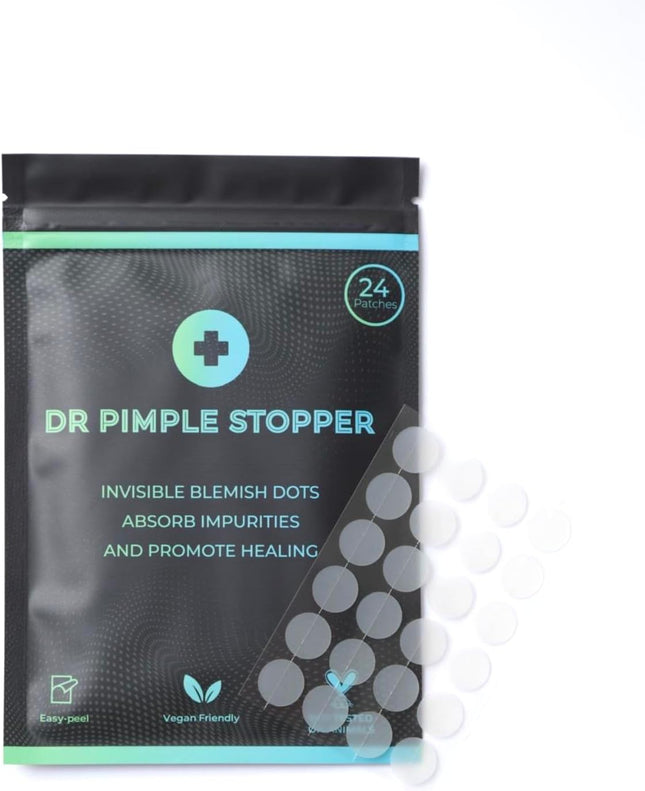 Acne Spot Patches Pack of 24 Translucent Hydrocolloid Infused with Centella Asiatic Oil Patch Spot Treatment Stickers for Face and Body - Fast-Acting, Invisible Korean Skincare