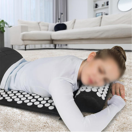 Acupressure Mat with Pillow & Ball Acupuncture Pin Massage Set Neck Pain Relief