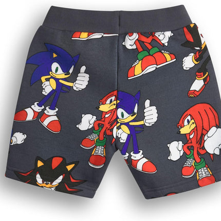 Boys Sweatshirt & Shorts Set | Kids All over Print Graphic Sweater with Matching Bottoms | Shadow Knuckles Apparel Outfit for Gamers | Daywear Gaming Character Merchandise Gift