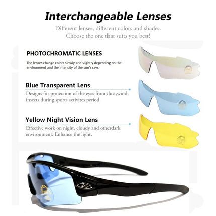 OBAOLAY Cycling Glasses Photochromic Sports Sunglasses Outdoor Men Women UV400