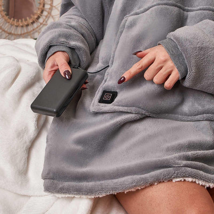 Fluffy Heated Cloud Hoodie™ - Oversized & Electric