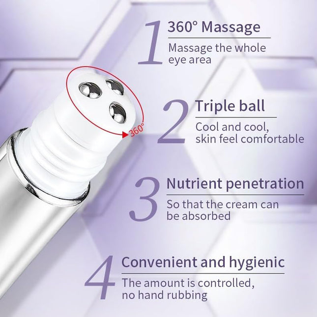 Retinol Eye Cream-Eye Cream for Dark Circles and Puffy Eyes,Anti-Aging Eye Cream with Retinol Serum,Hyaluronic Acid,Retinol Serum-Anti Wrinkle Eye Cream-Moisturising Eye Bags Remover