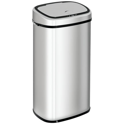 Sensor Bin 68L Automatic Kitchen Waste Dust Touchless Stainless Steel Silver