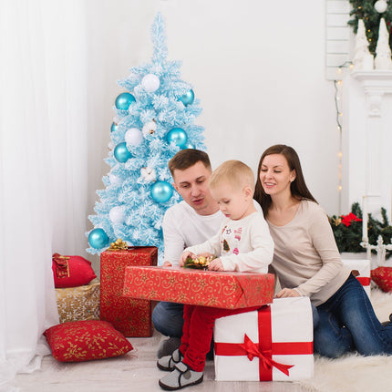 90 CM Artificial Mini Christmas Tree with 12 Natural Cotton Balls