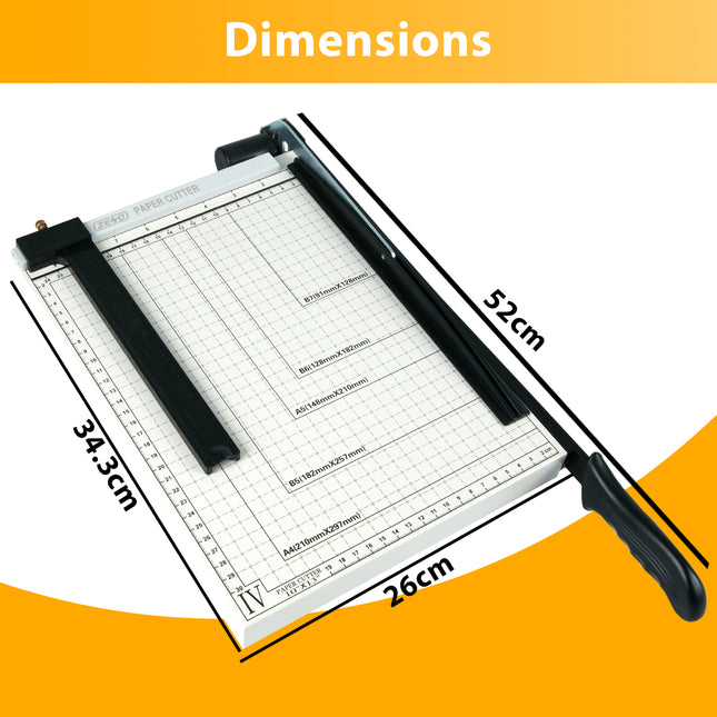 HEAVY DUTY PROFESSIONAL A4 PAPER GUILLOTINE CUTTER TRIMMER MACHINE HOME OFFICE