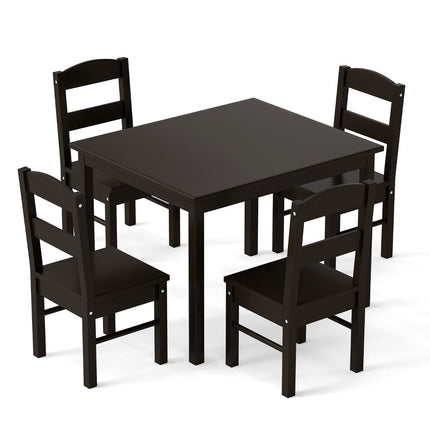 Kids Table and 4 Chairs Set for Toddlers Dining, Drawing, Reading