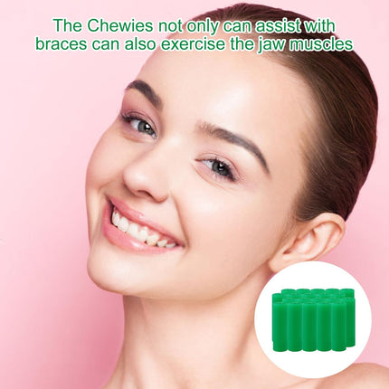 Orthodontic Chews, Mint Flavored Orthodontic Chews 10 Pack - Improve Orthodontic Braces Fit and Comfort