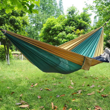 Portable Garden Outdoor Camping Hammock Double Person Travel Swing Sleeping Bed