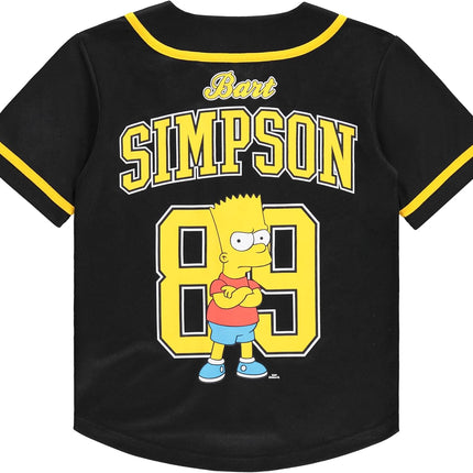 Boys Bart Simpson Baseball Jersey Shirt and Shorts Clothing Set- Little and Big Boys Sizes 4-20