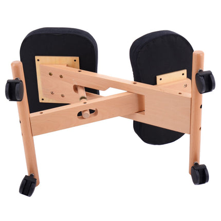 Wood Posture Stool with Angle and Height Adjustable for Gaming Computer Work